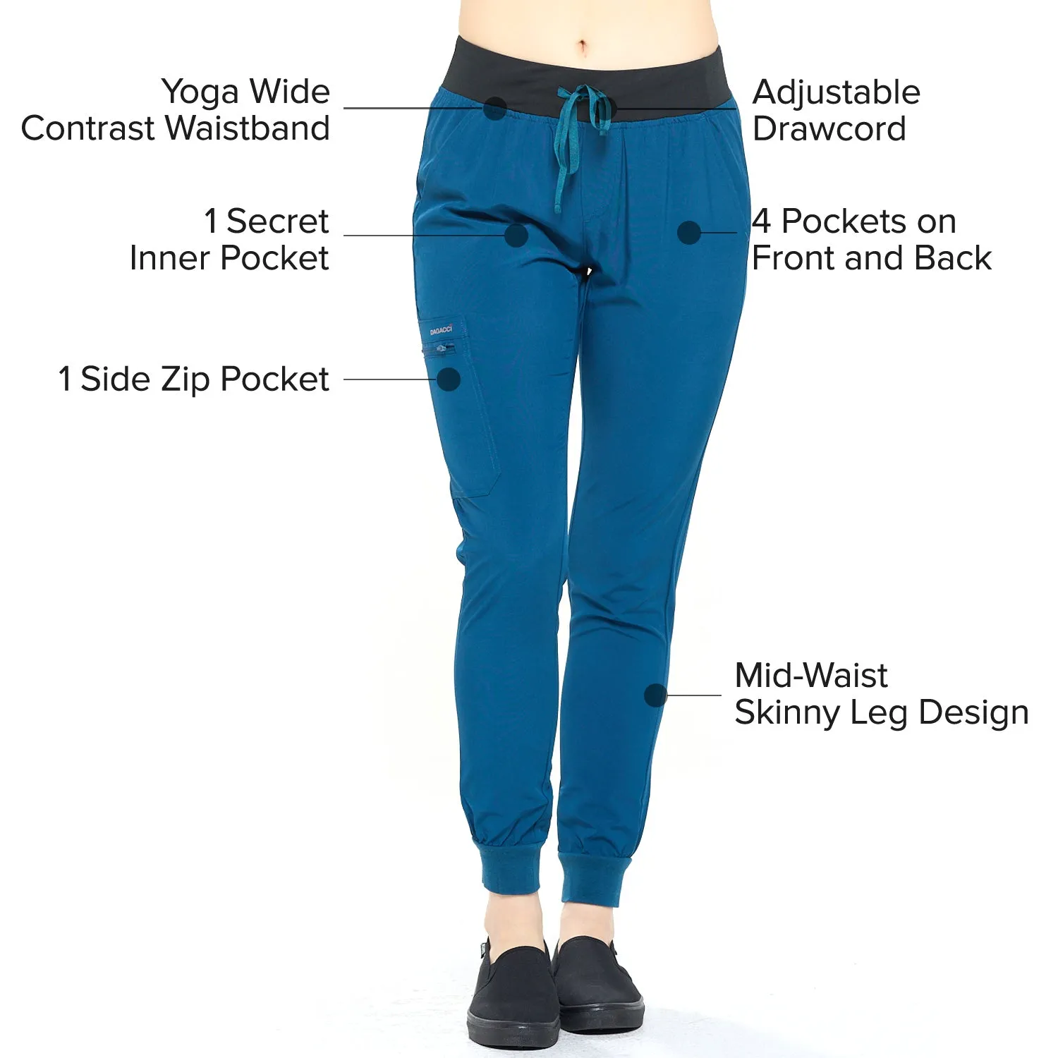 4-Way Stretch Unisex Jogger Scrubs Sets [FS2802]