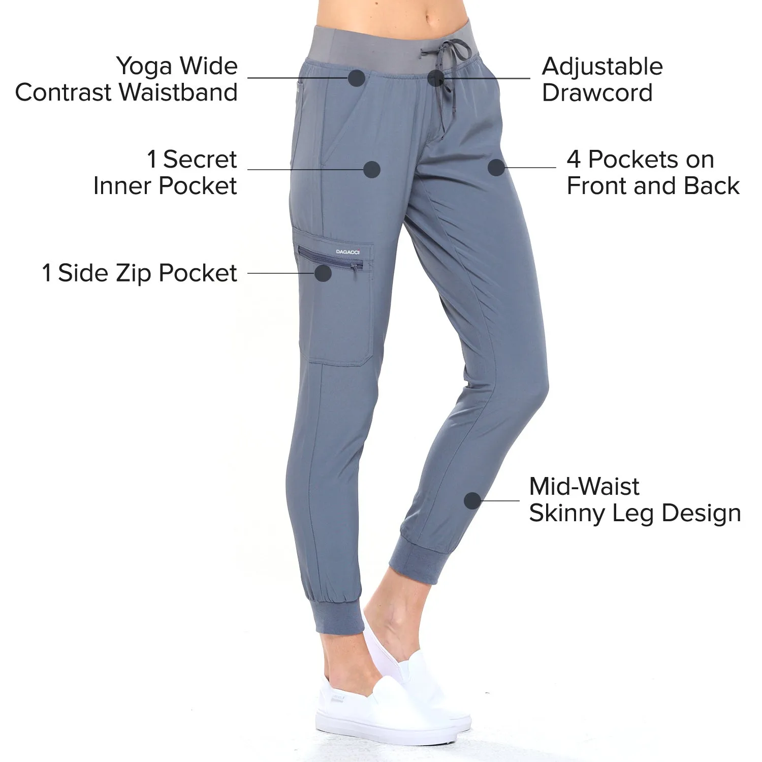 4-Way Stretch Unisex Jogger Scrubs Sets [FS2802]