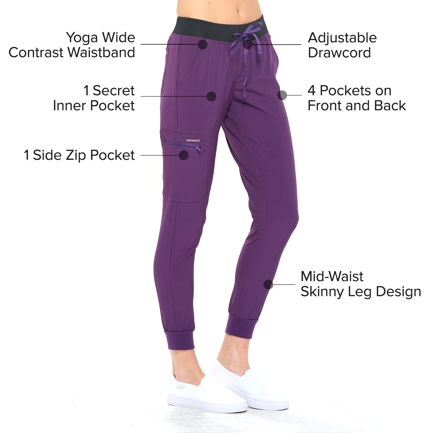 4-Way Stretch Unisex Jogger Scrubs Sets [FS2802]