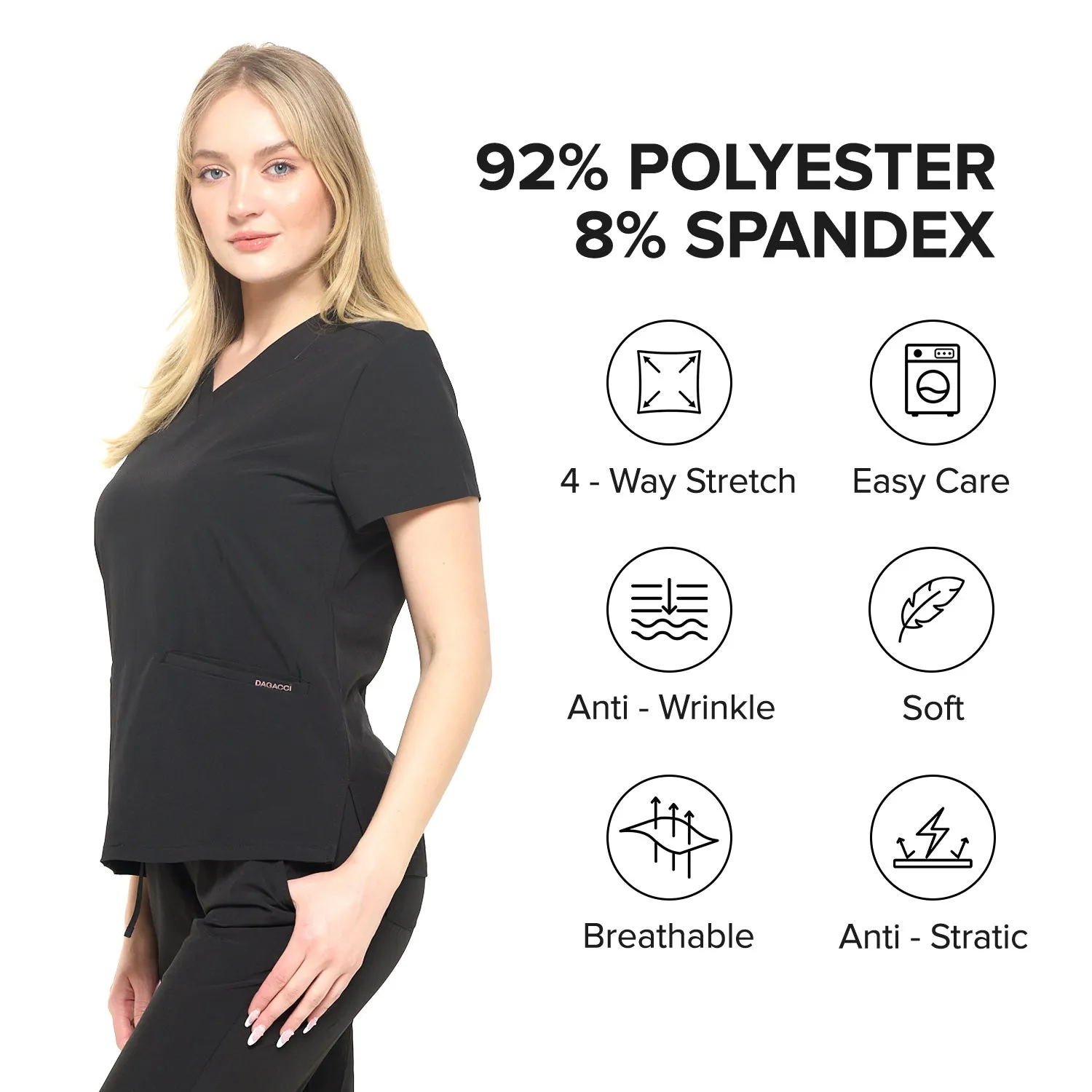 4-Way Stretch Unisex Jogger Scrubs Sets [FS2802]