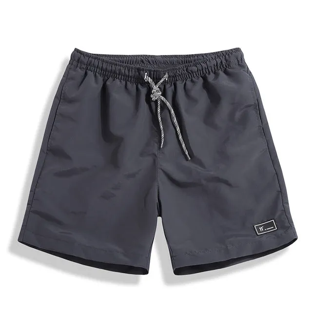 4XL Men Summer Casual Shorts Men Brand New Board Shorts 2018 WaterProof Solid Breathable Elastic Waist Fashion Casual Short Men