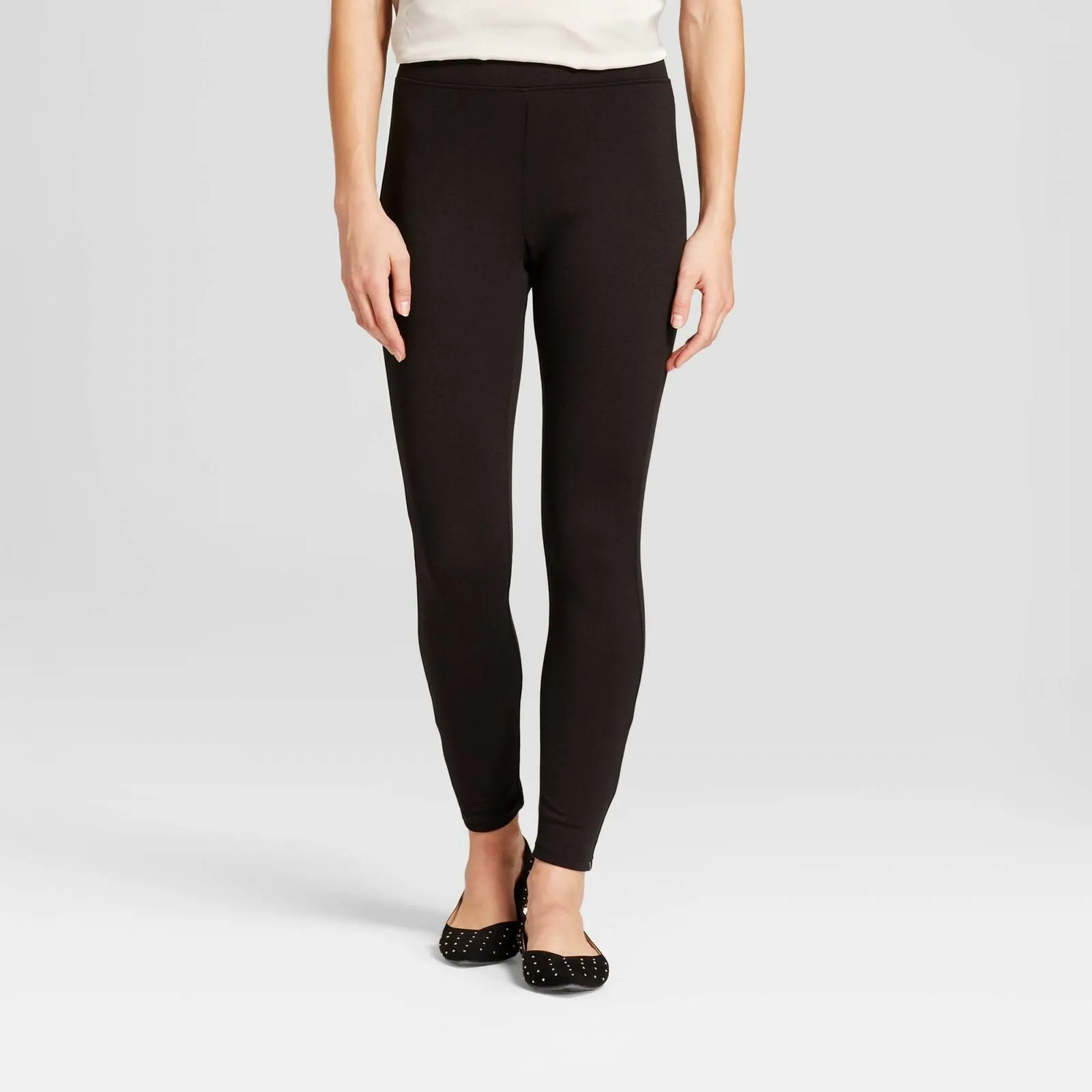 A New Day Women's High Waist Ponte Leggings Black Medium