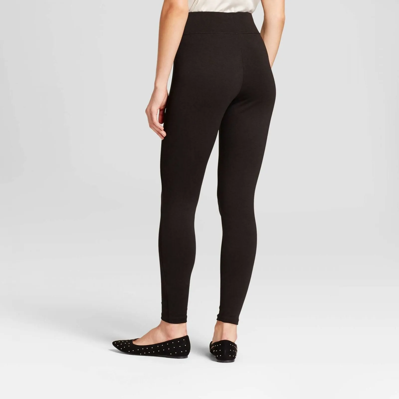 A New Day Women's High Waist Ponte Leggings Black Medium