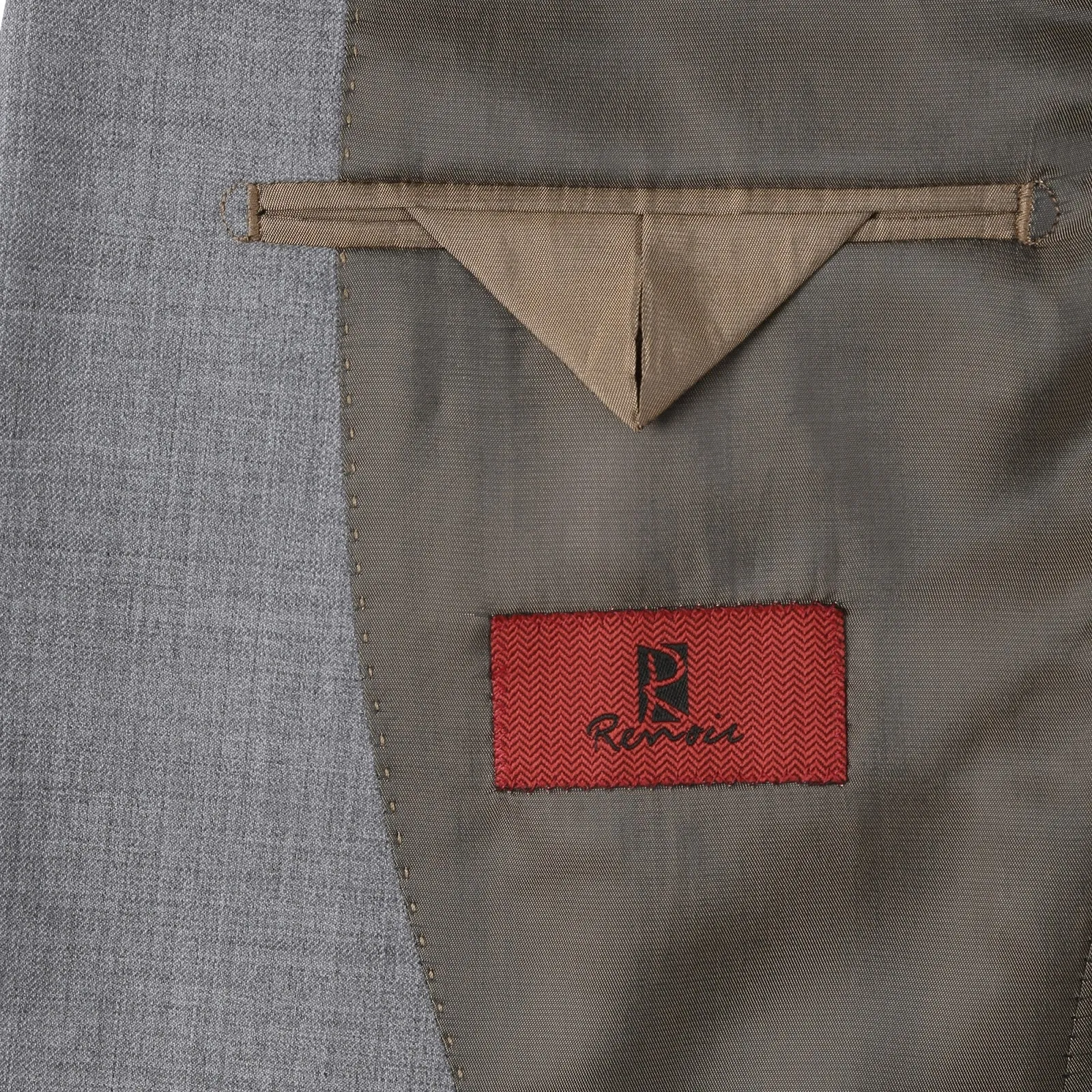 Alessandro Vitello by Renoir Grey 2-Piece Classic Fit Notch Lapel Wool Suit 508-5