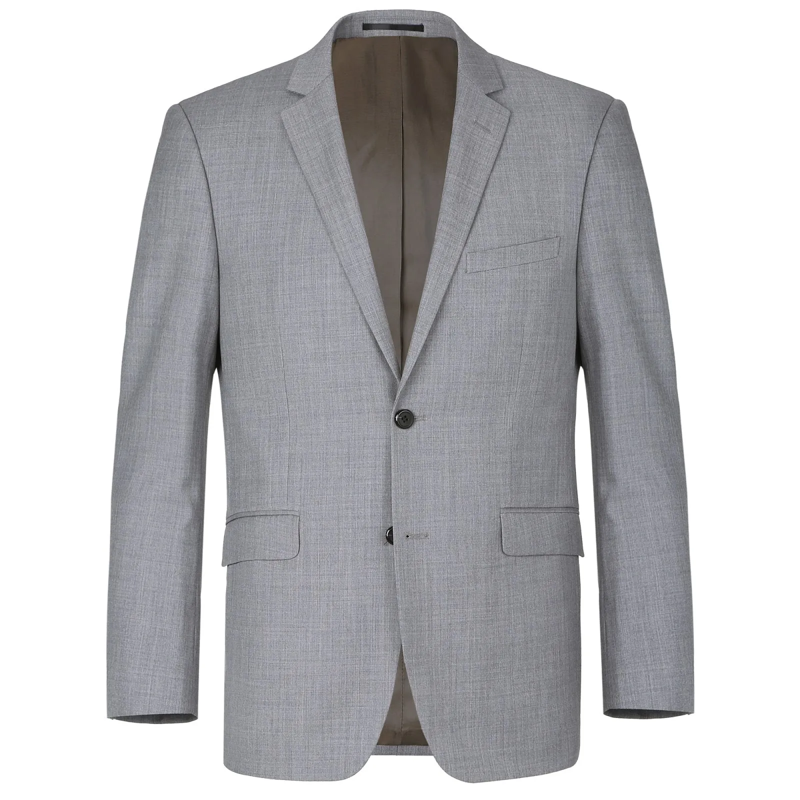 Alessandro Vitello by Renoir Grey 2-Piece Classic Fit Notch Lapel Wool Suit 508-5