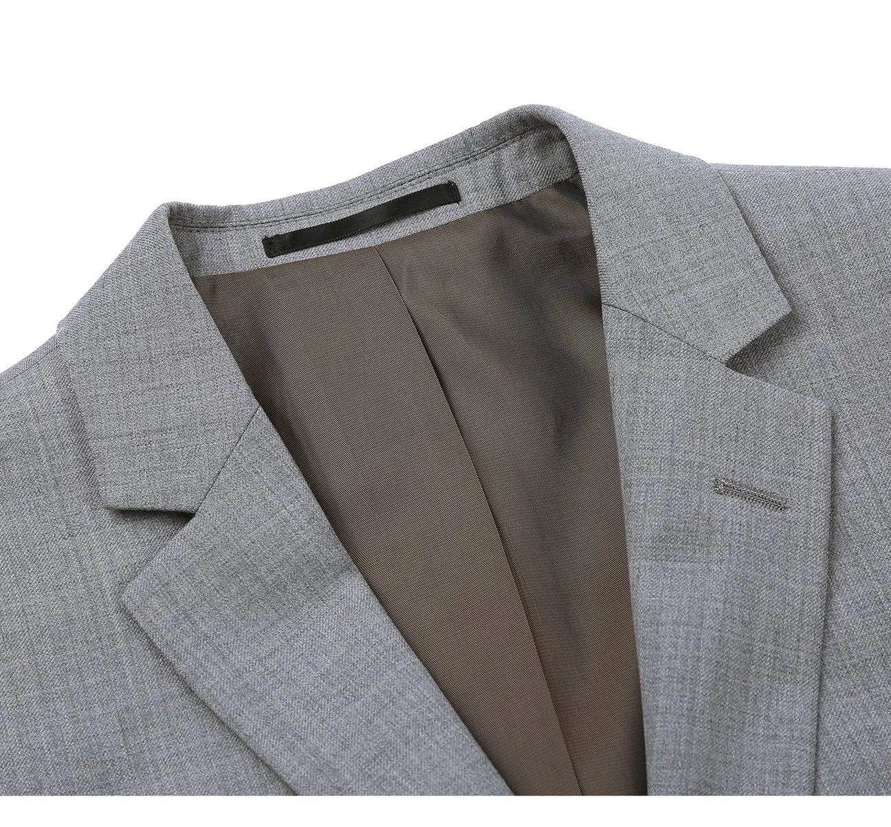Alessandro Vitello by Renoir Grey 2-Piece Classic Fit Notch Lapel Wool Suit 508-5