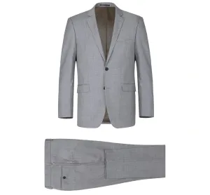Alessandro Vitello by Renoir Grey 2-Piece Classic Fit Notch Lapel Wool Suit 508-5