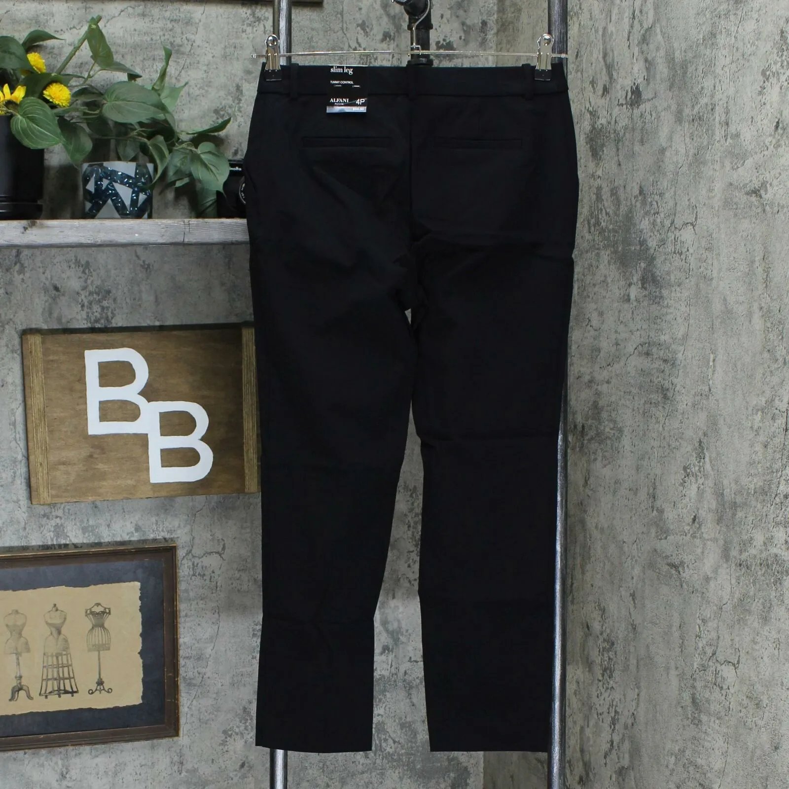 Alfani Petite Slim Leg Dress Pants