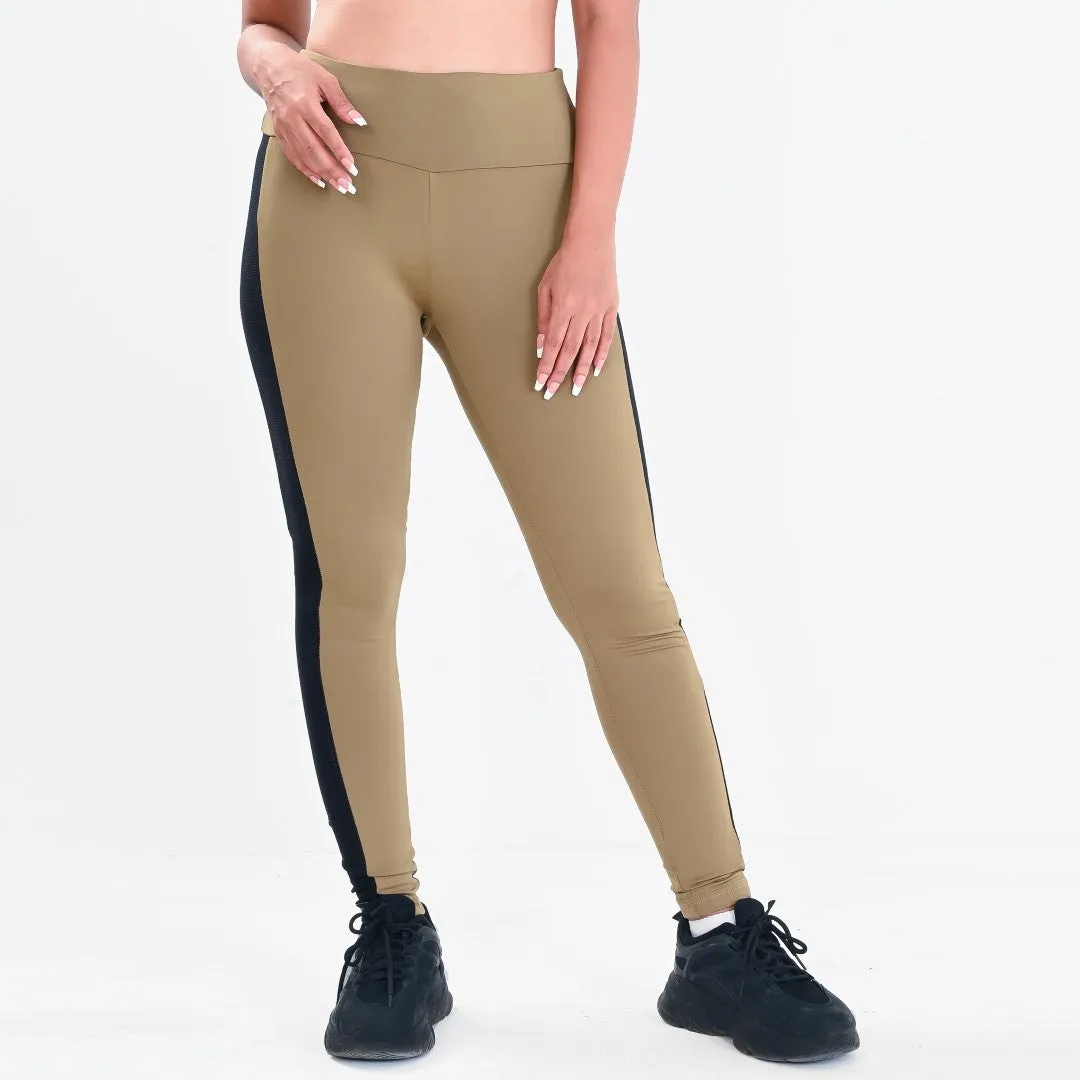 Allure Yoga Pants - Black/Brown