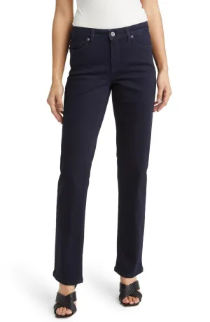 Anne Klein Women\'s Fly FRT 5-PKT Straight Leg Indigo Rinse Wash Blue 12