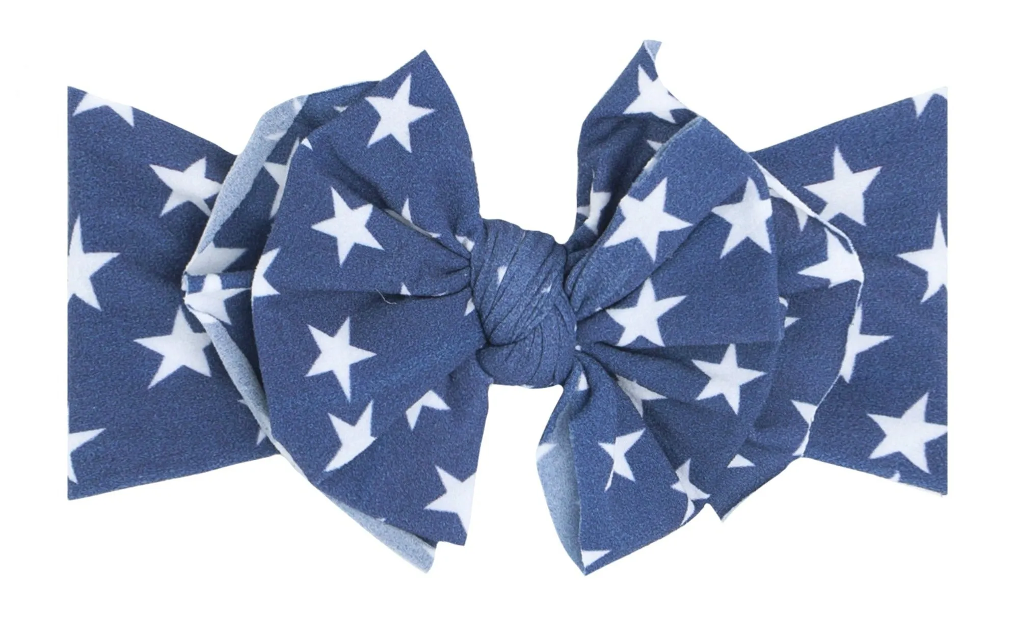 Baby Bling Blue Star Printed FAB-BOW-LOUS Headband