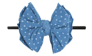 Baby Bling Denim Dot / Black SHAB-BOW-LOUS Skinny Headband