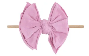 Baby Bling Frosting w/Pink Dot / Blush SHAB-BOW-LOUS Skinny Headband