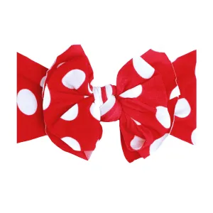 Baby Bling Red Polka Dot Printed FAB-BOW-LOUS Headband