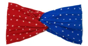 Baby Bling Shabby Cherry Dot/Shabby Royal Dot Twist Headband