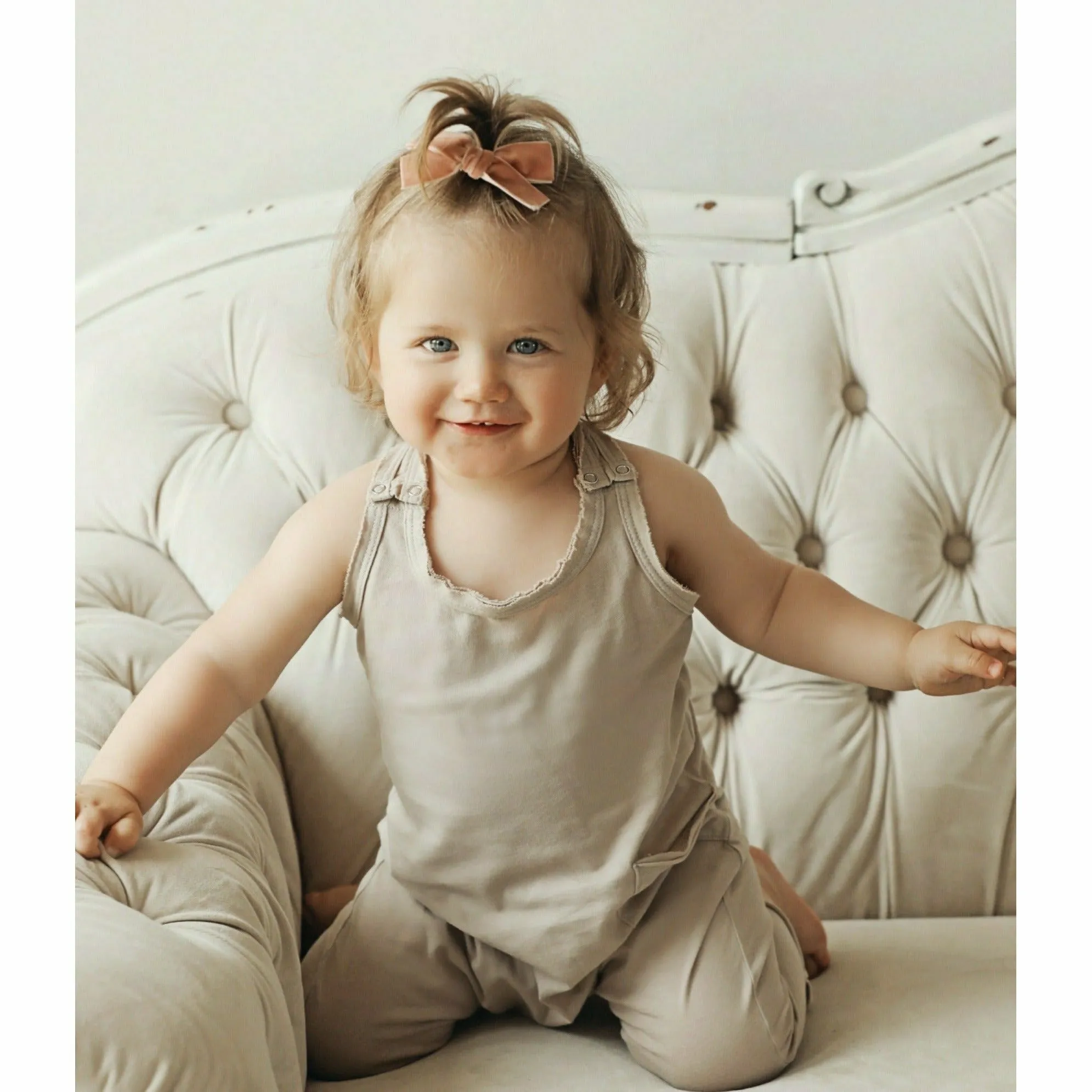 Baby Romper Tan