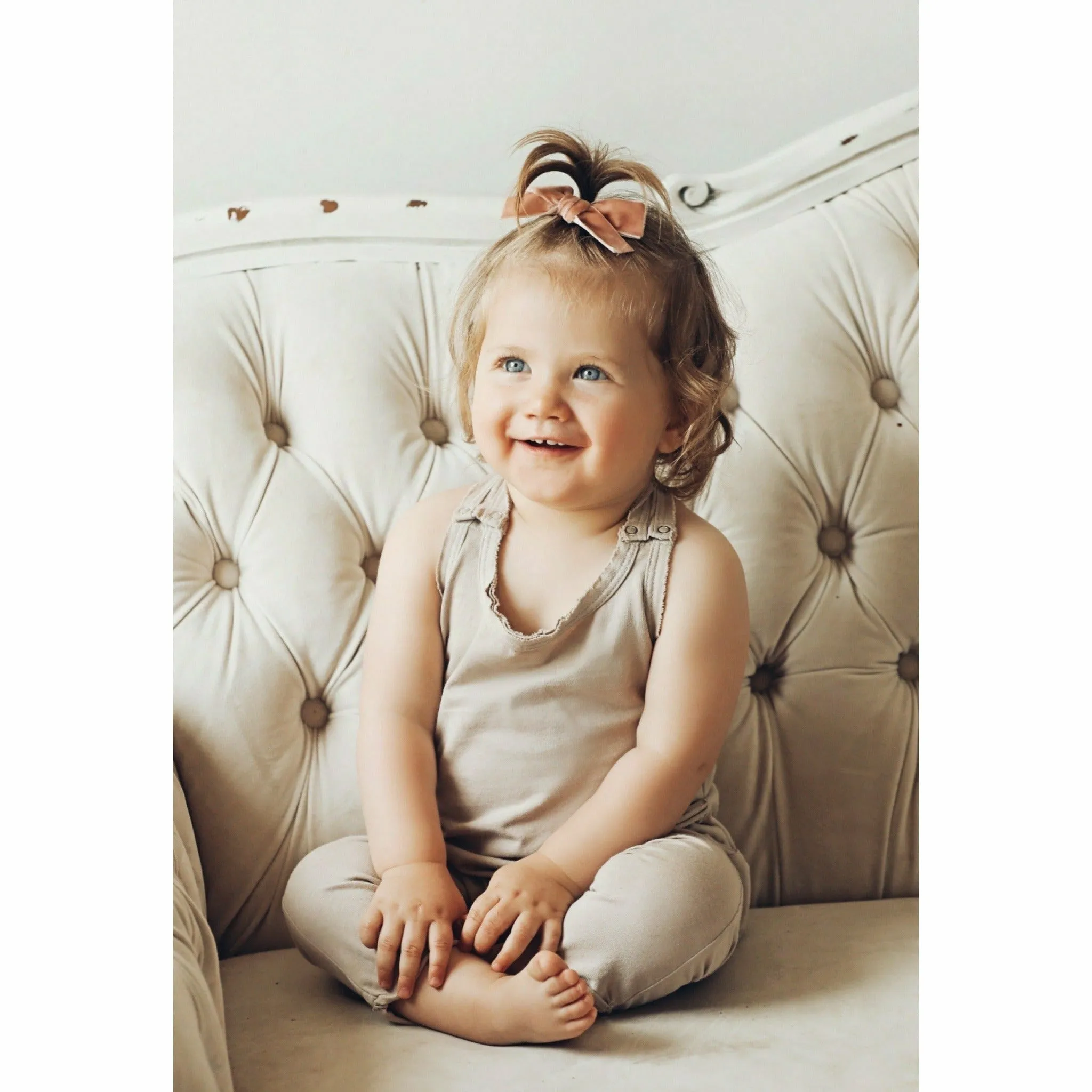 Baby Romper Tan