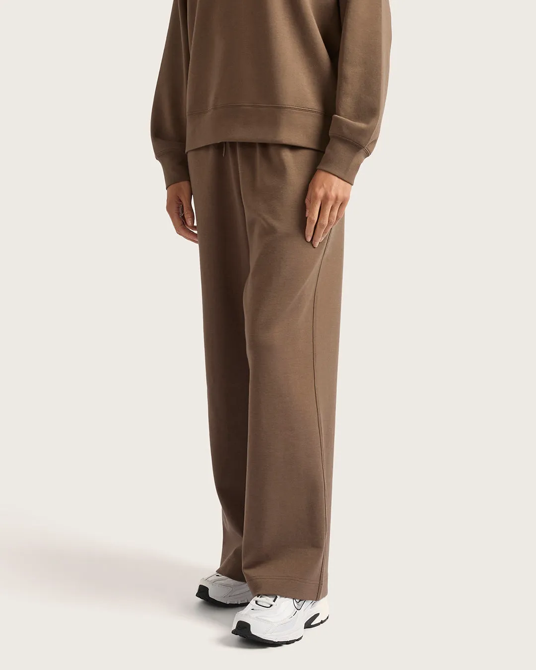 Bamboo CloudKnit Women's Straight Leg Sweat Pants - Oyster