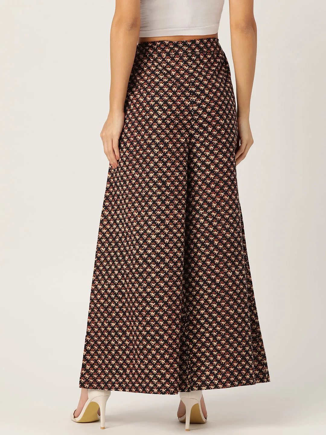 BLACK PRINTED PALAZZO
