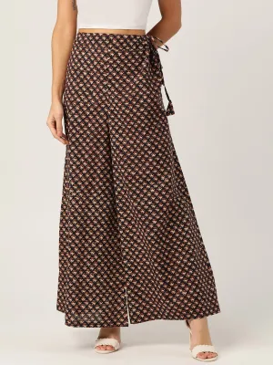 BLACK PRINTED PALAZZO