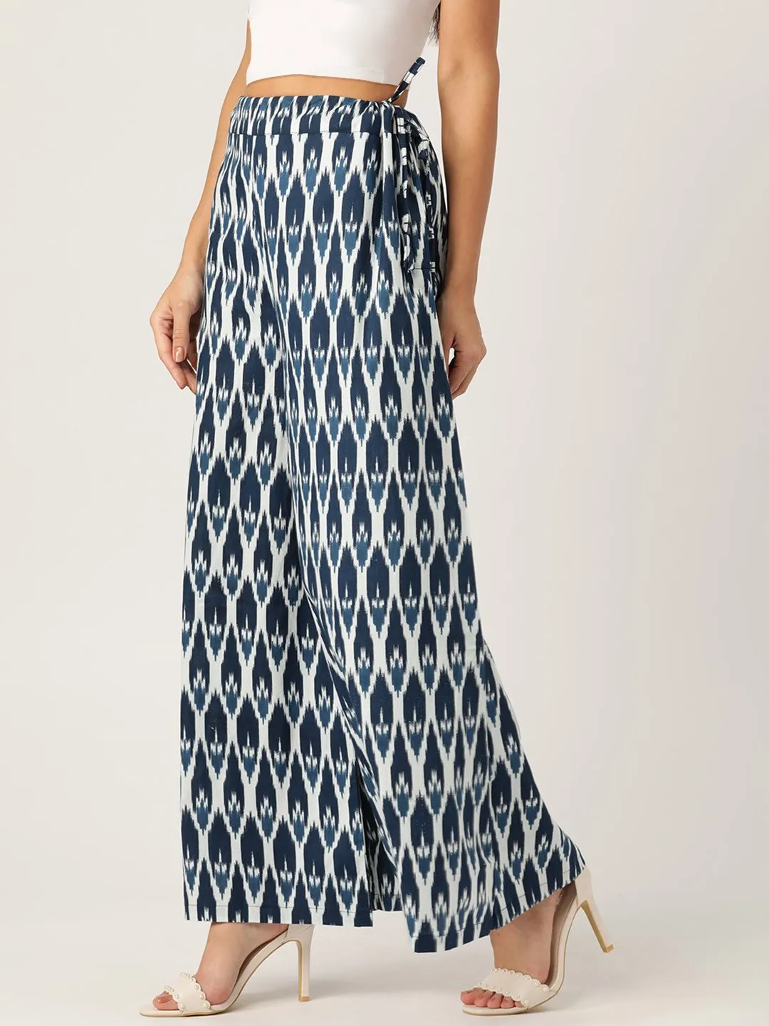 BLUE IKKAT LOOK PALAZZO