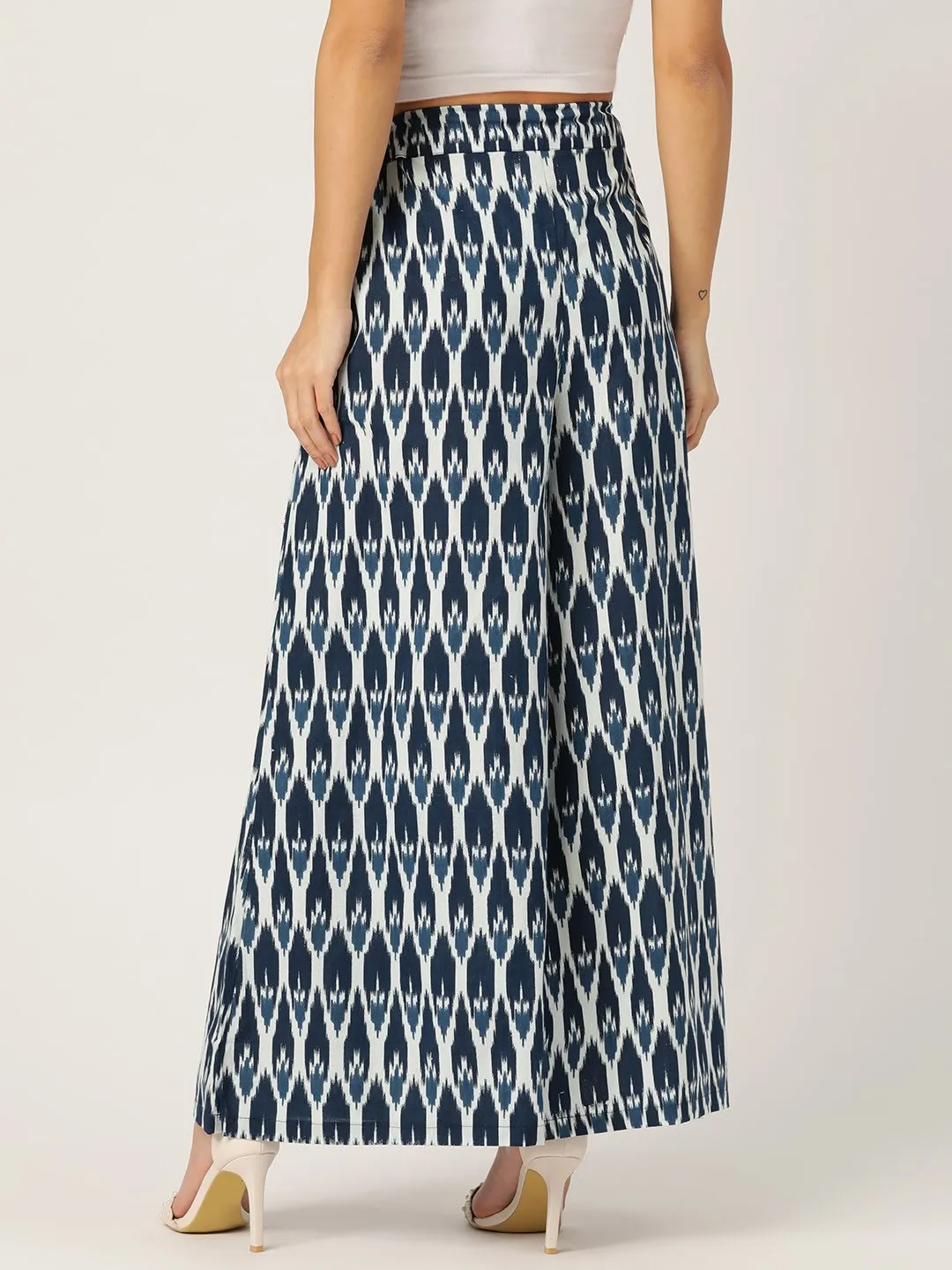 BLUE IKKAT LOOK PALAZZO