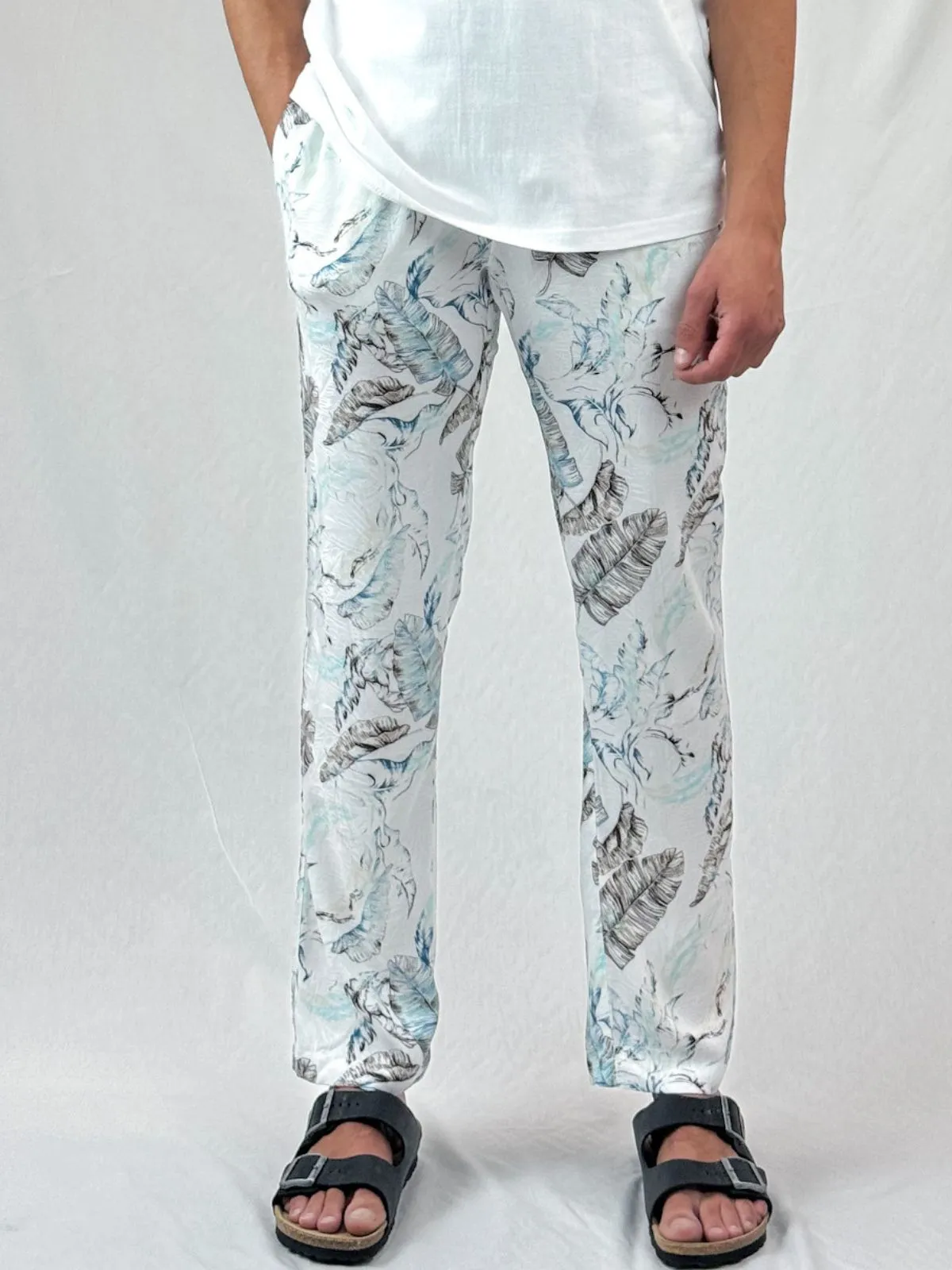 Blue Lagoon Cotton/Rayon Resort Pant - Relaxed Fit