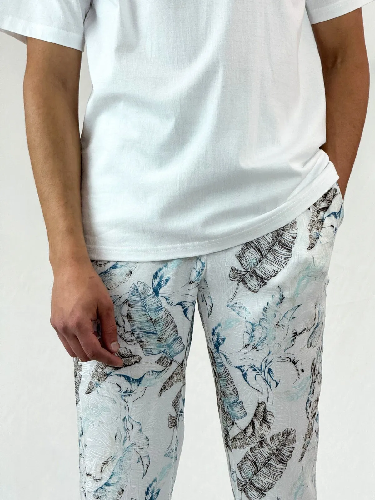 Blue Lagoon Cotton/Rayon Resort Pant - Relaxed Fit
