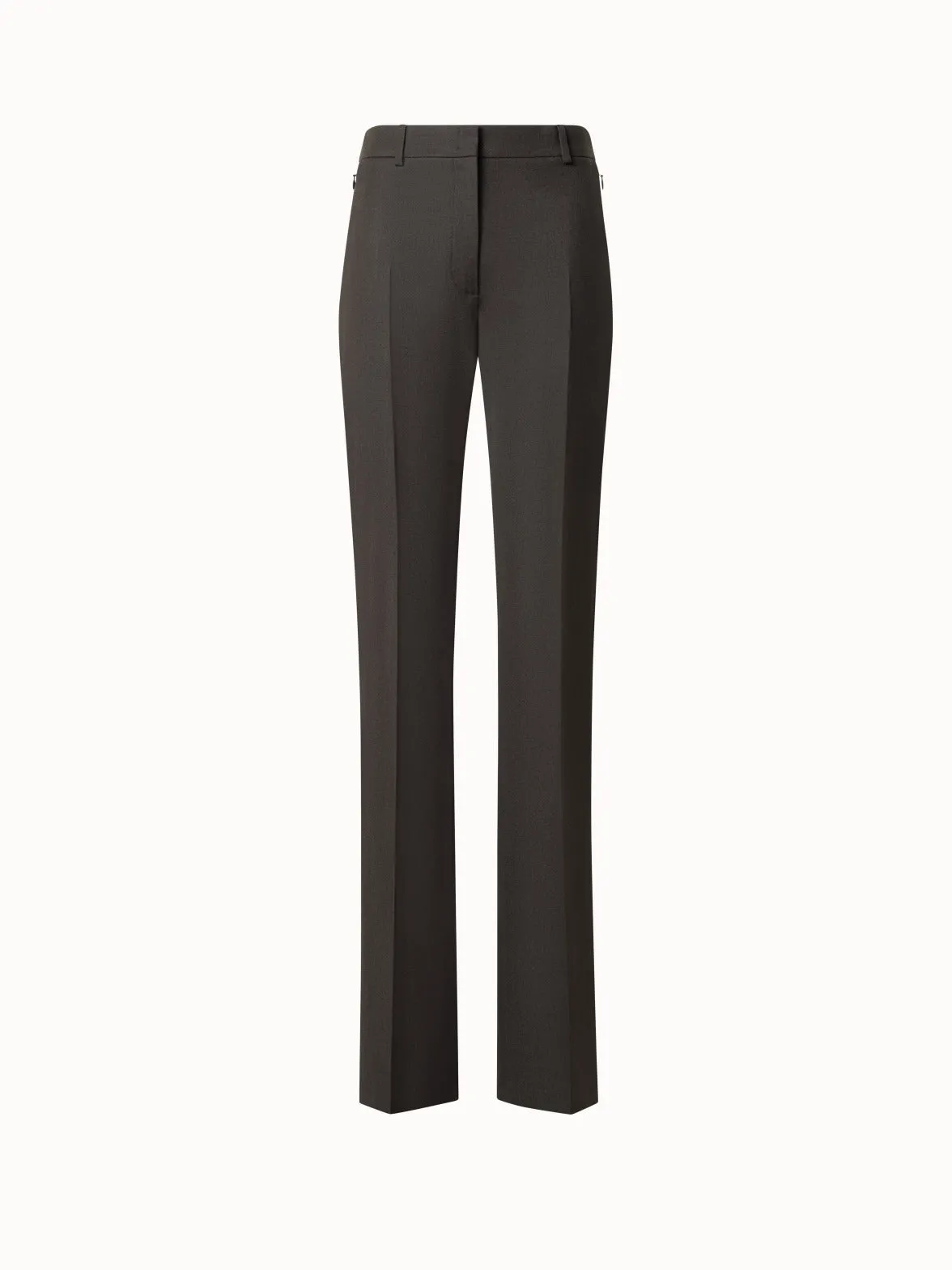 Bootcut Wool Stretch Flannel Pants