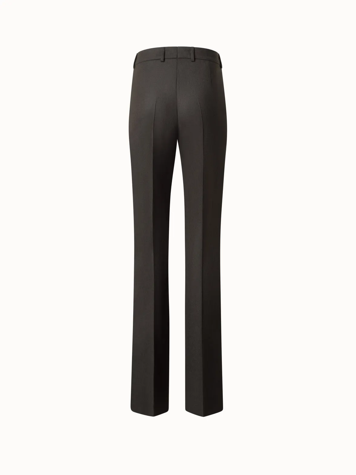 Bootcut Wool Stretch Flannel Pants