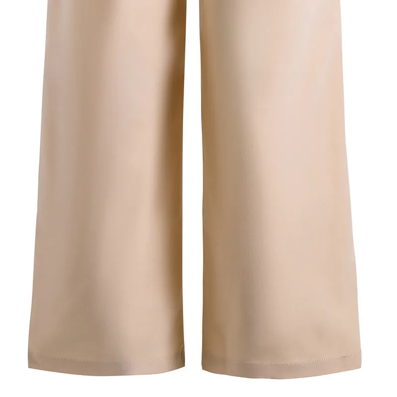 Cami top casual sports style overalls two-piece suit