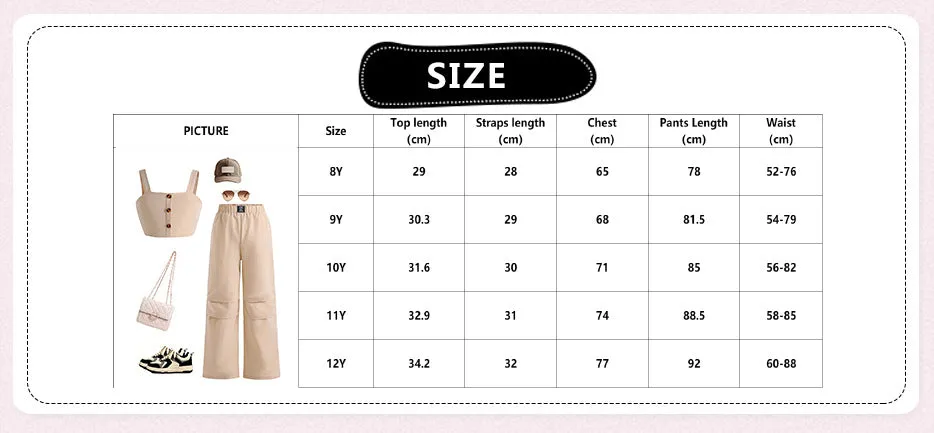 Cami top casual sports style overalls two-piece suit