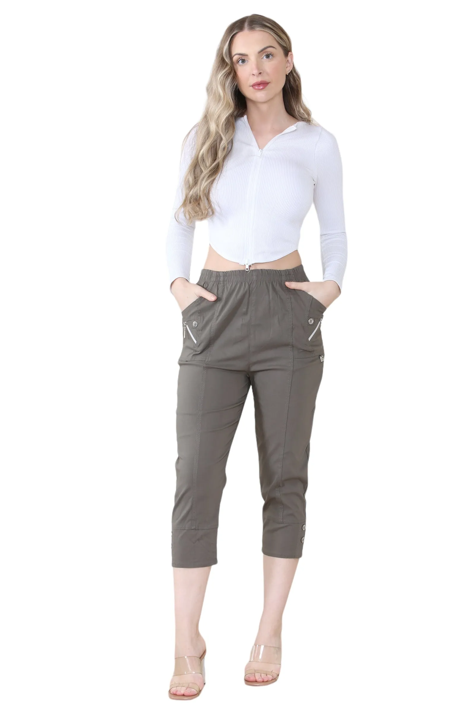 Cherry Berry Capri Trousers