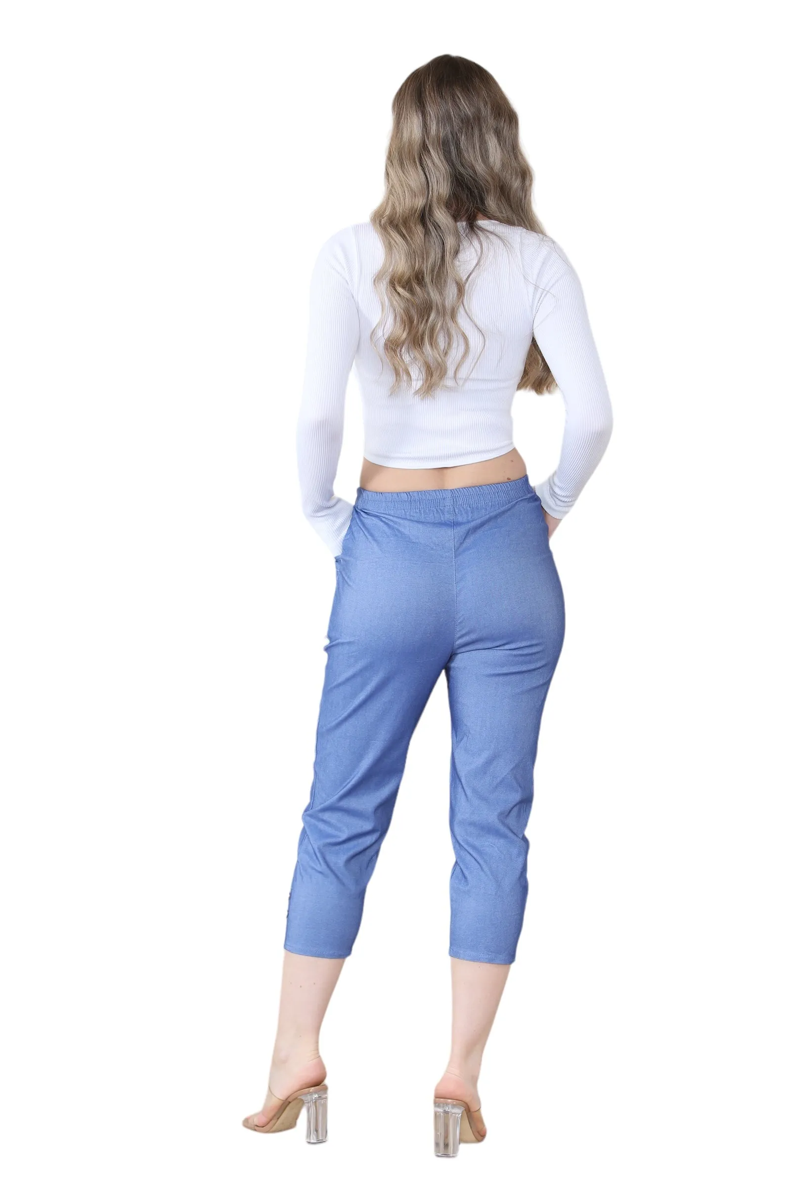 Cherry Berry Capri Trousers