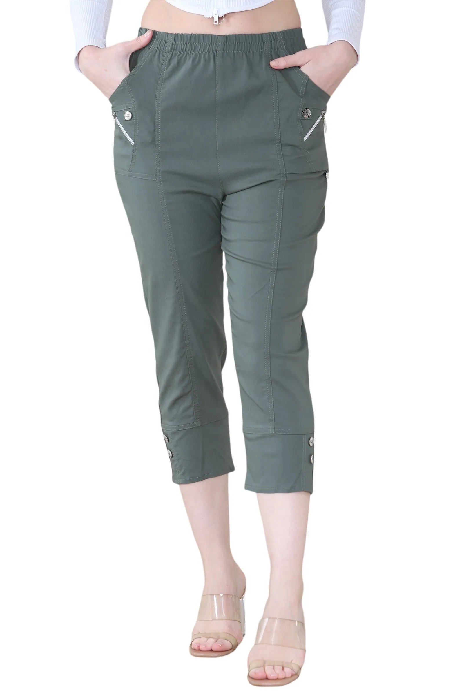 Cherry Berry Capri Trousers