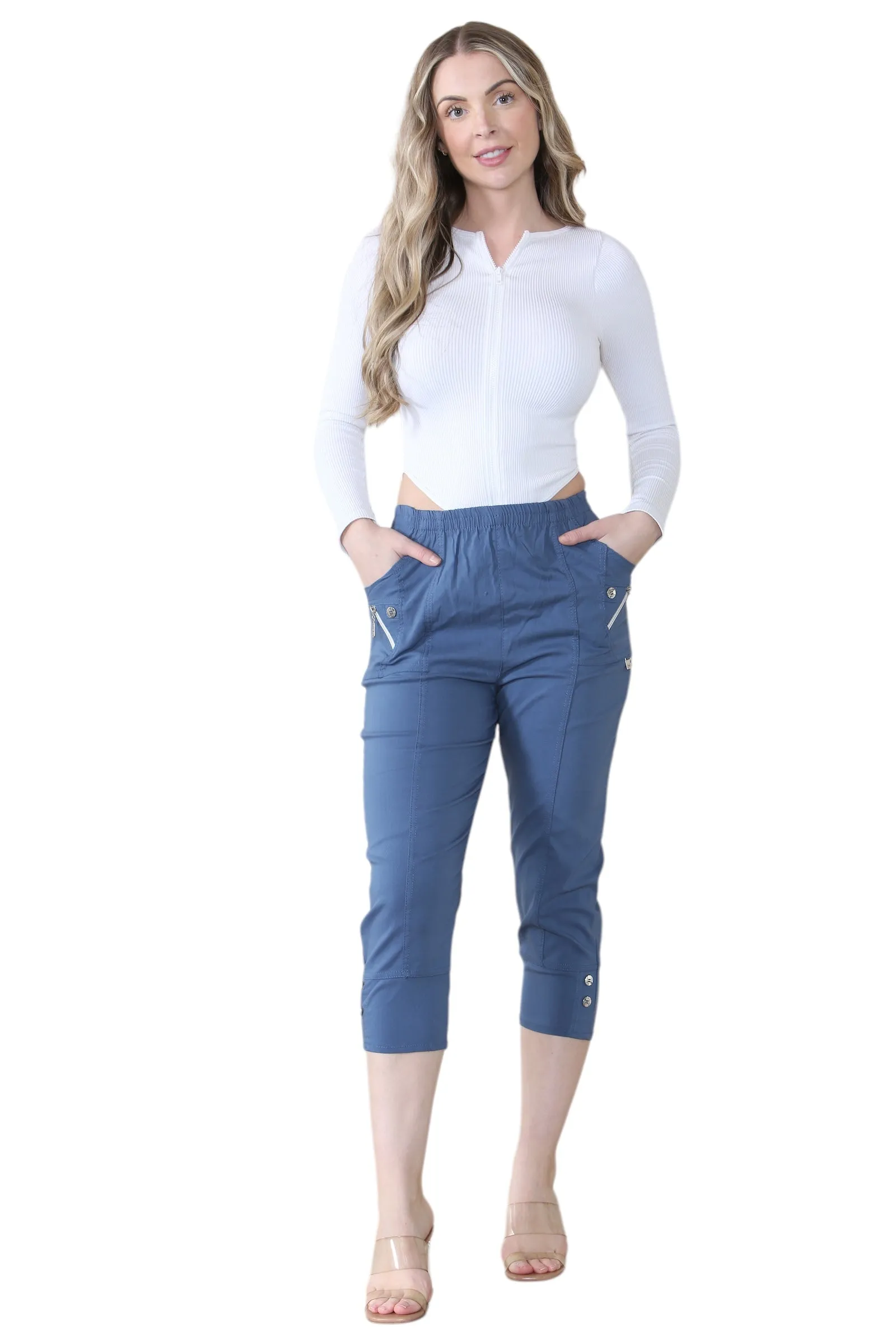 Cherry Berry Capri Trousers