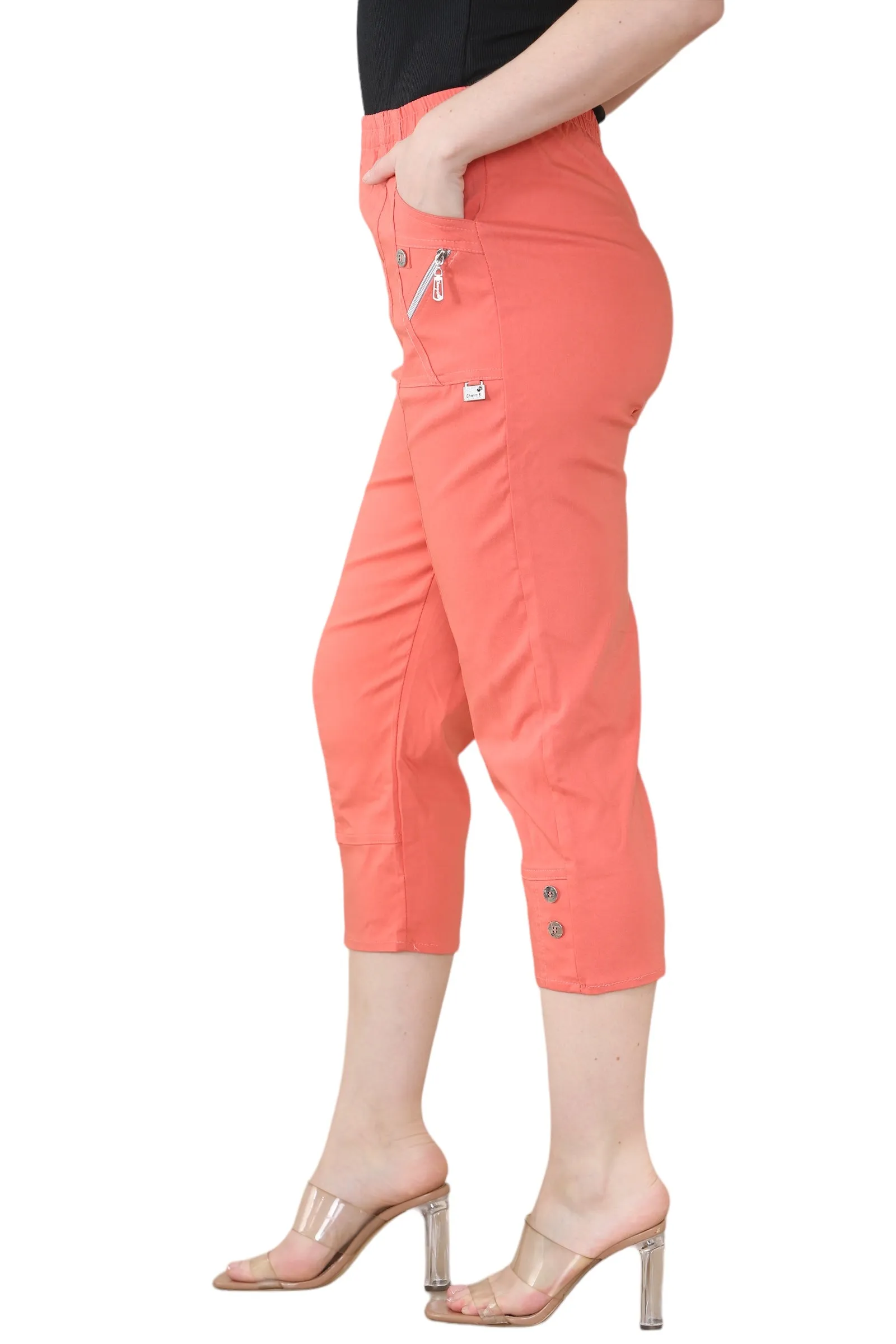Cherry Berry Capri Trousers