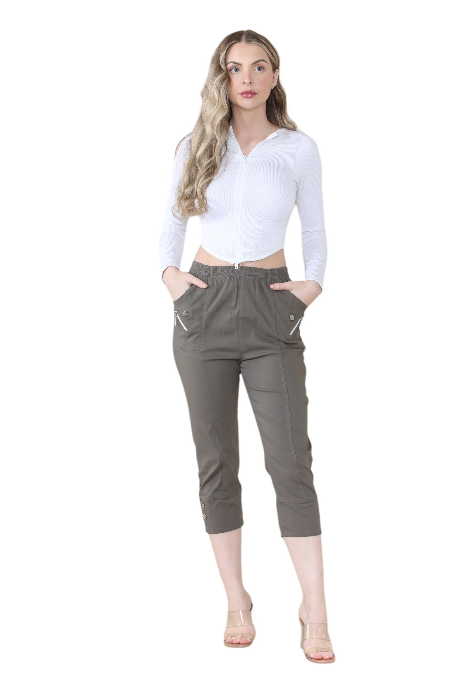 Cherry Berry Capri Trousers