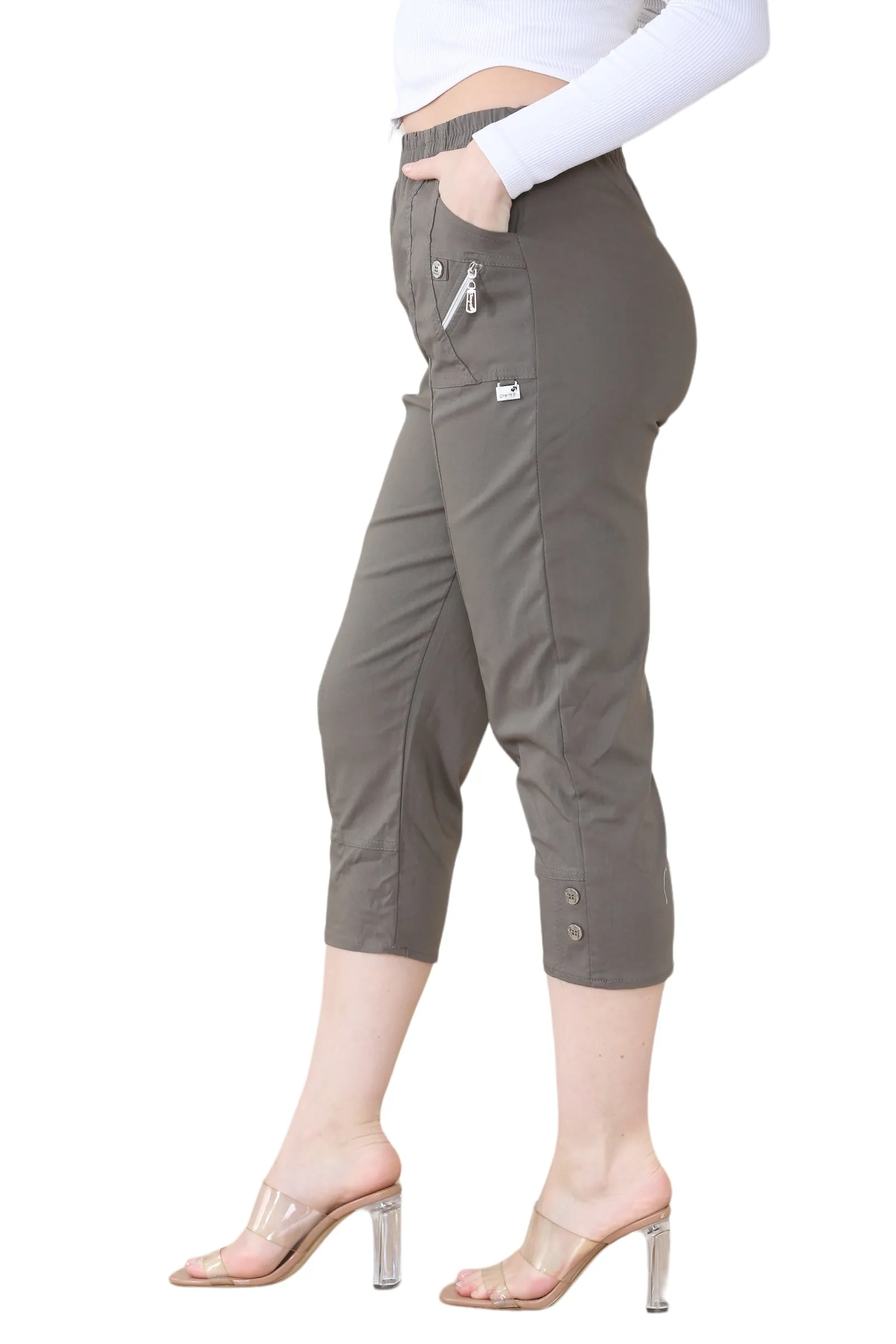 Cherry Berry Capri Trousers