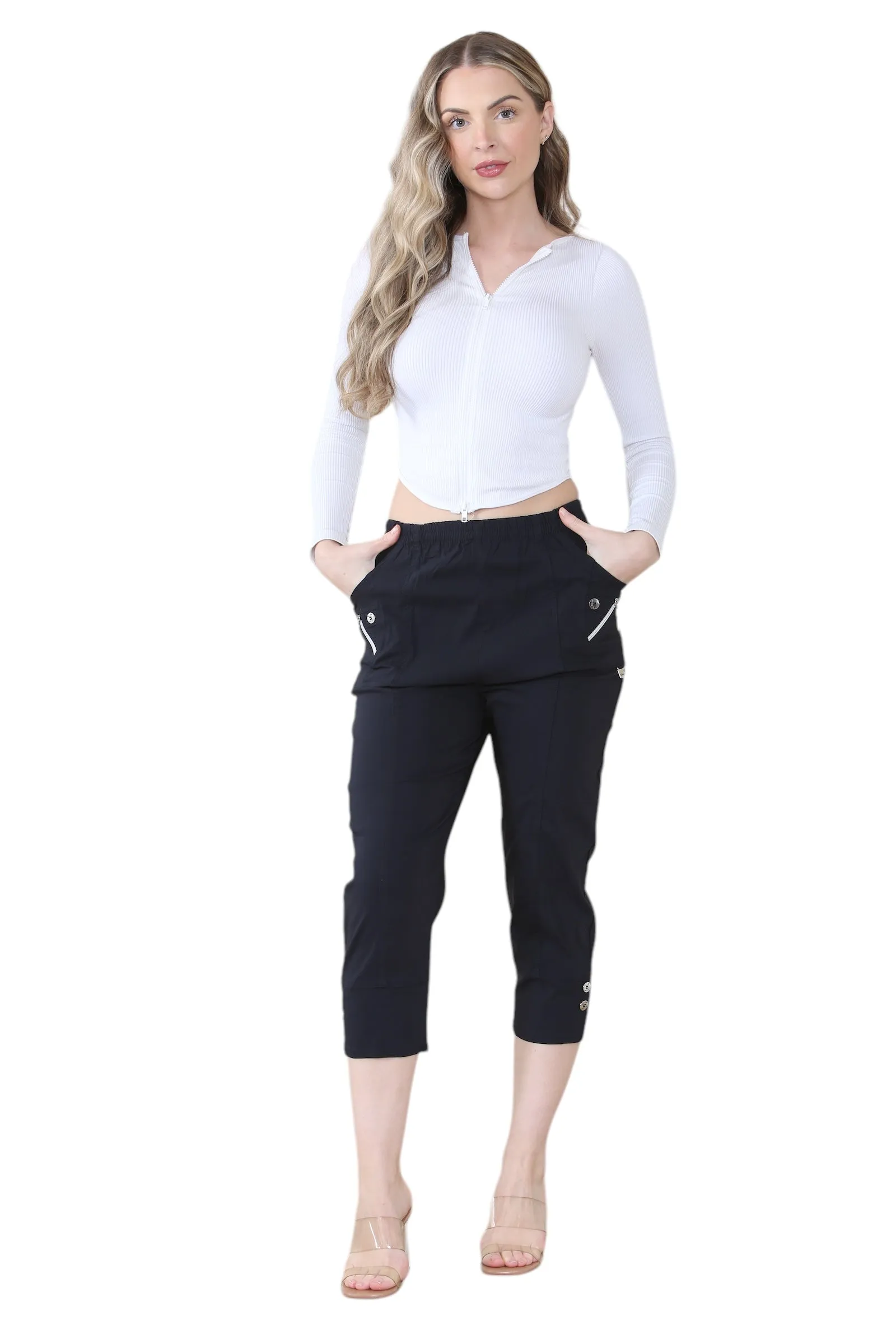 Cherry Berry Capri Trousers