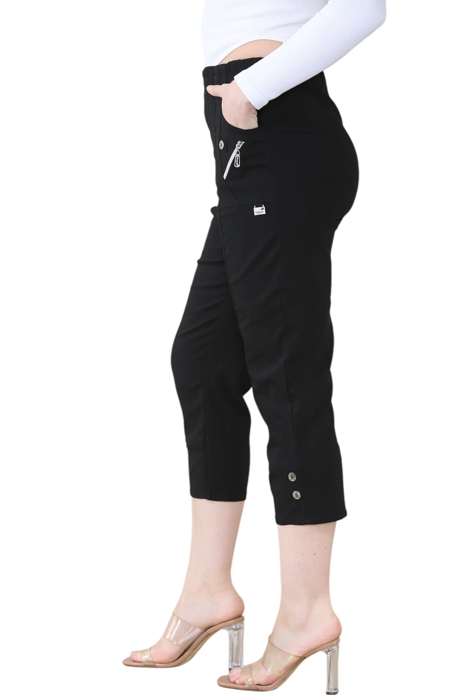 Cherry Berry Capri Trousers