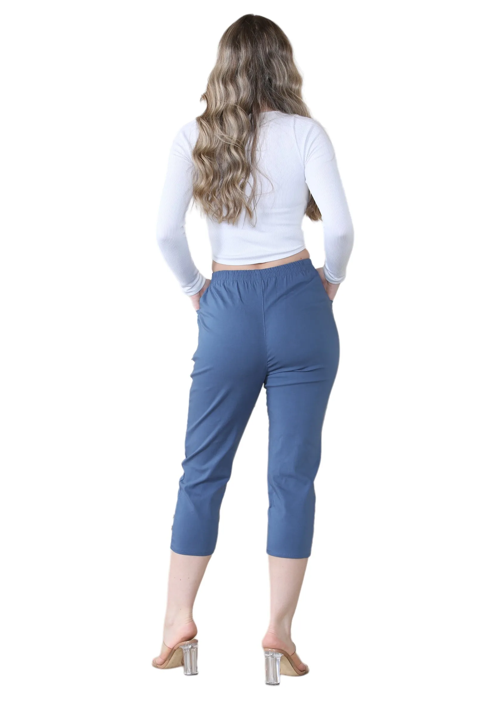 Cherry Berry Capri Trousers