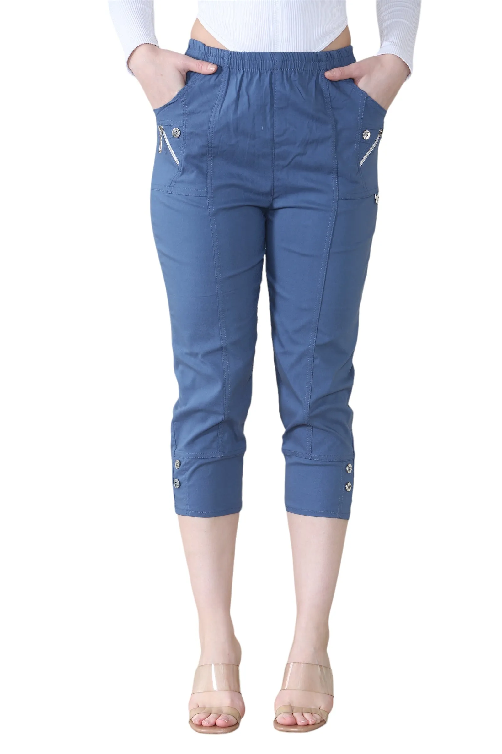 Cherry Berry Capri Trousers