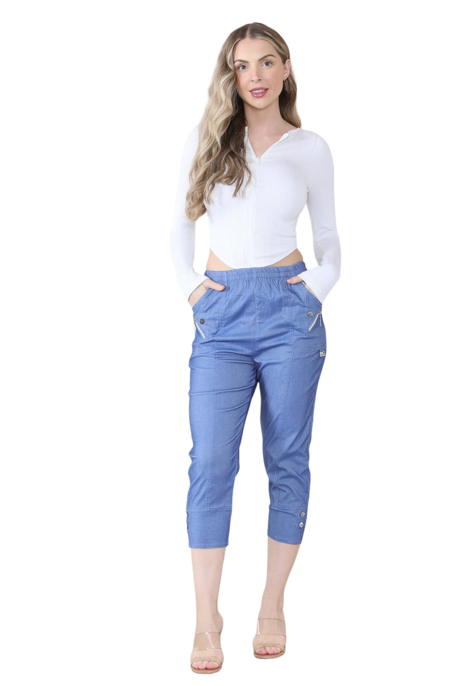 Cherry Berry Capri Trousers