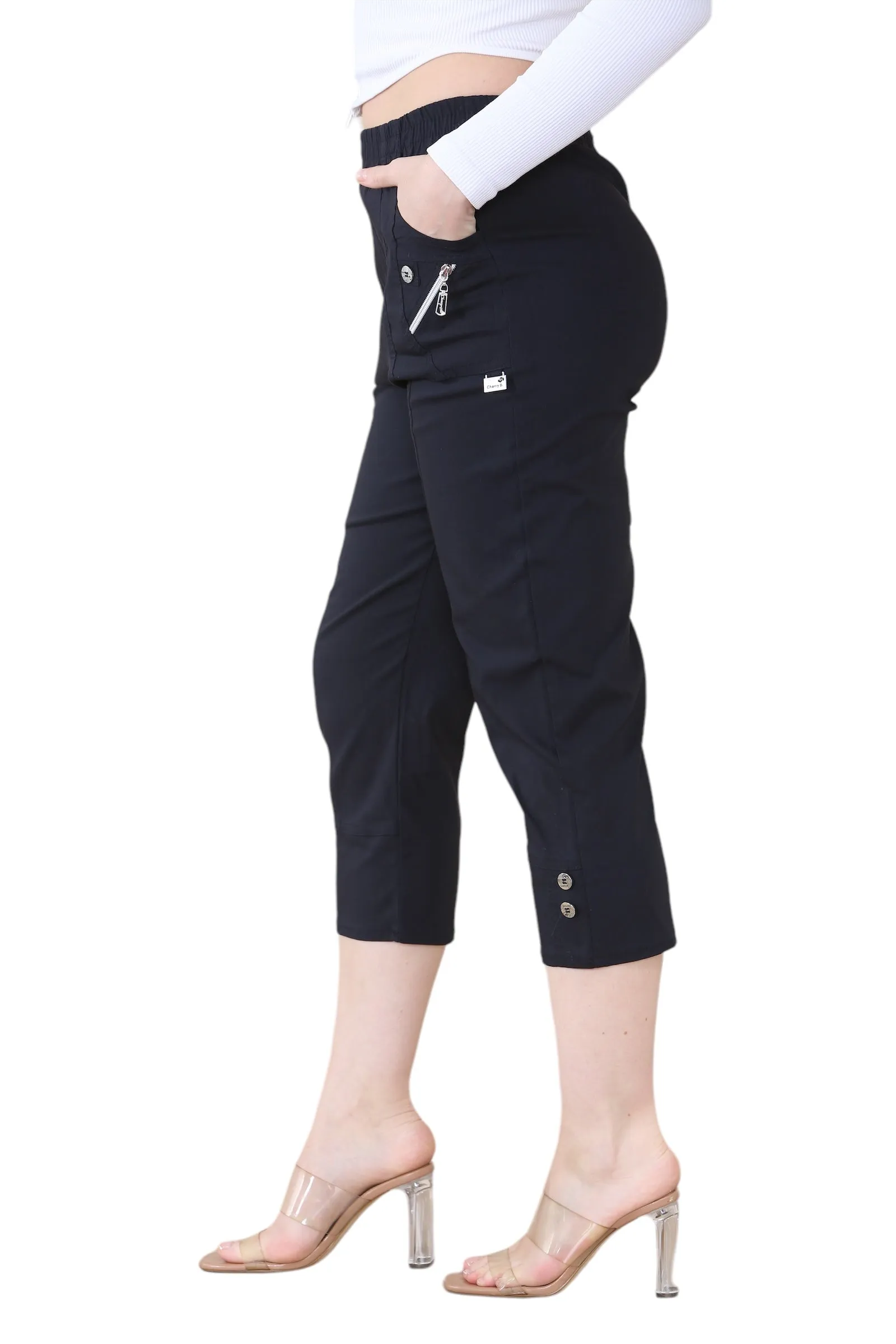 Cherry Berry Capri Trousers