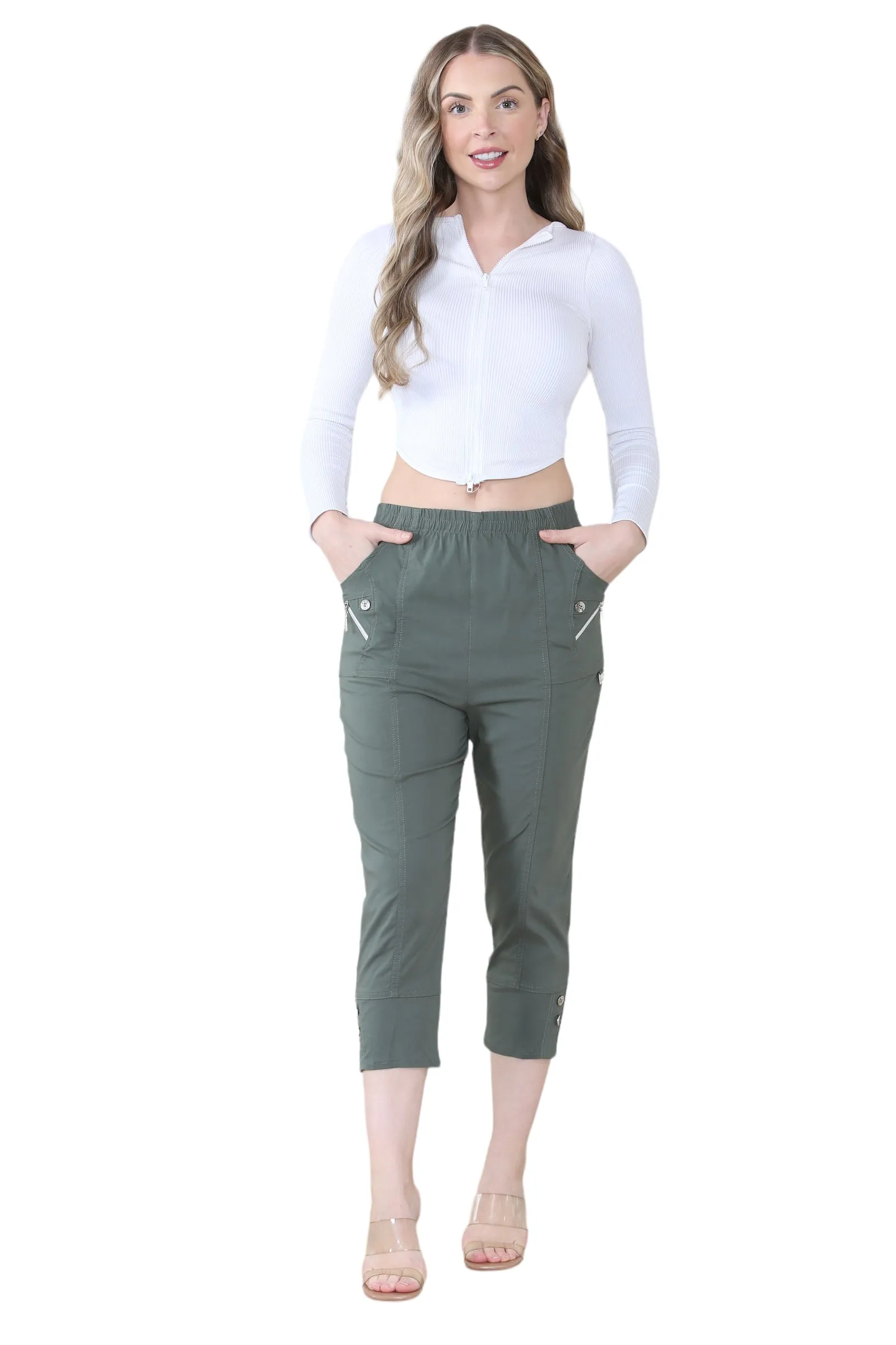 Cherry Berry Capri Trousers
