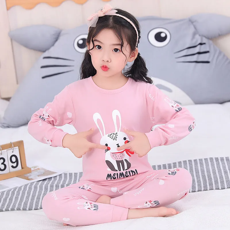 Children'S Underwear Suit Boys And Girls Long-Sleeved Baby Cotton Autumn Clothes Long-Sleeved Cotton Sweater