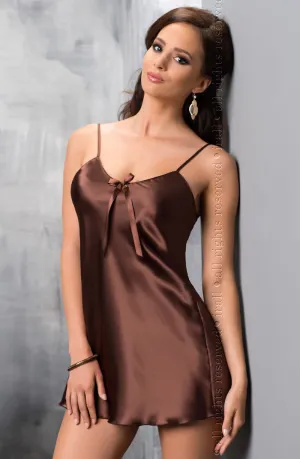 Classic Silk Chemise Chocolate
