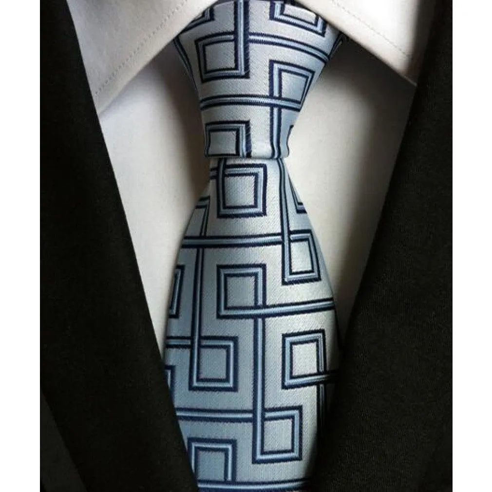 ContiNent 33 Fashion Neckties Classic Men's Stripe Yellow Navy Blue Wedding Ties Jacquard Woven 100% Silk Men Solid Tie Polka Dots Neck Ties