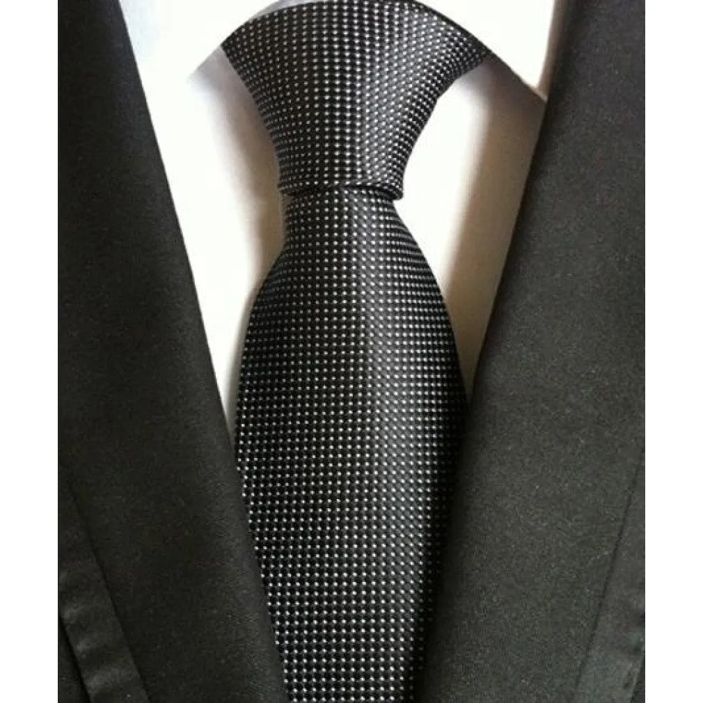 ContiNent 33 Fashion Neckties Classic Men's Stripe Yellow Navy Blue Wedding Ties Jacquard Woven 100% Silk Men Solid Tie Polka Dots Neck Ties